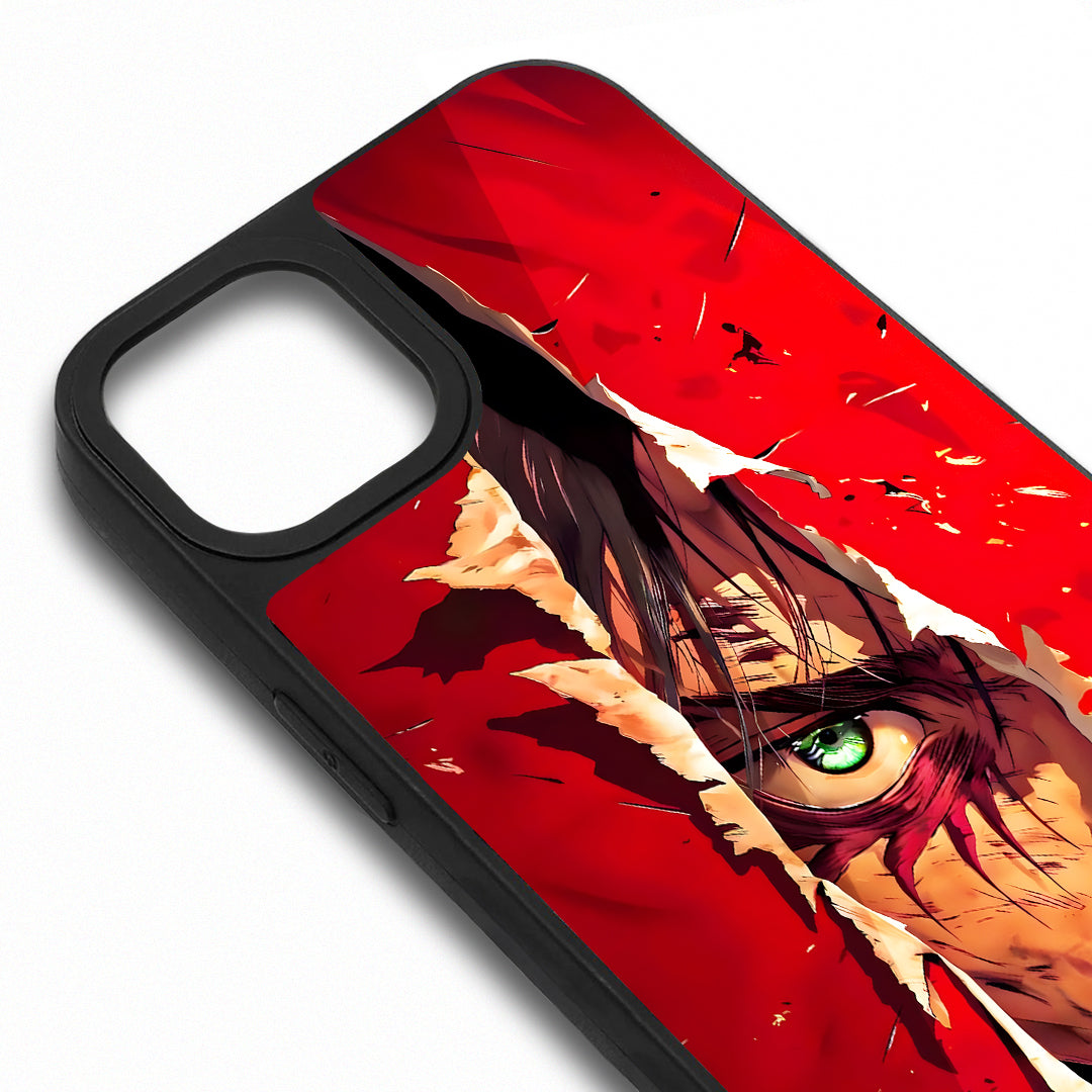 Attack On Titan Tamperli Parlak Telefon Kılıfı