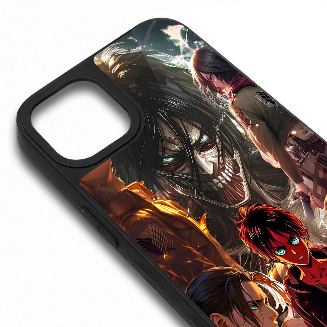 Attack On Titan Tamperli Parlak Telefon Kılıfı