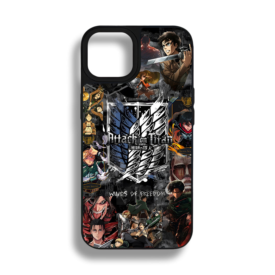 Attack On Titan Tamperli Parlak Telefon Kılıfı