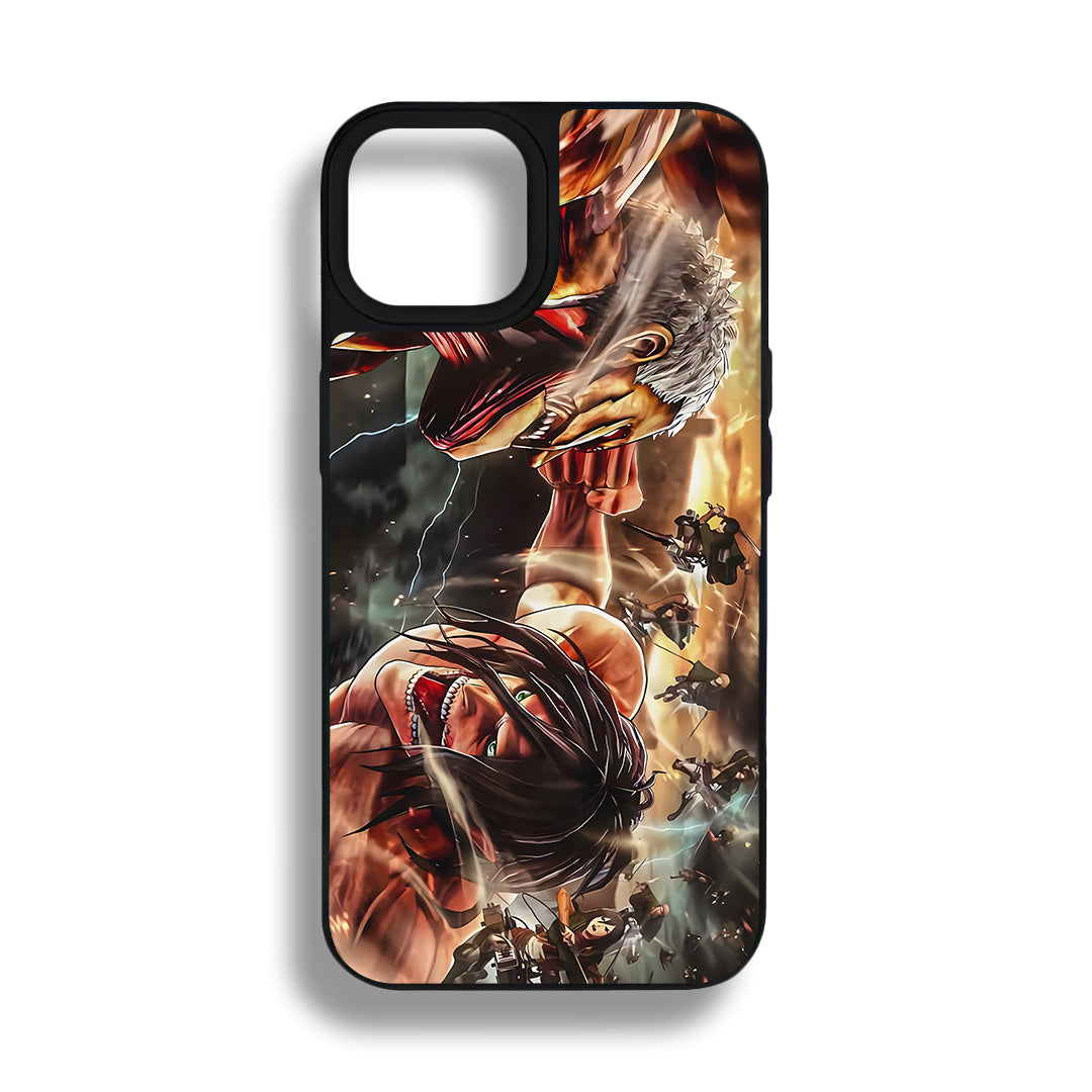 Attack On Titan Tamperli Parlak Telefon Kılıfı