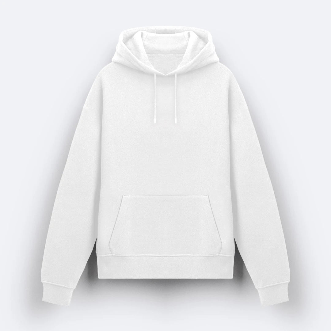 Beyaz Basic Hoodie