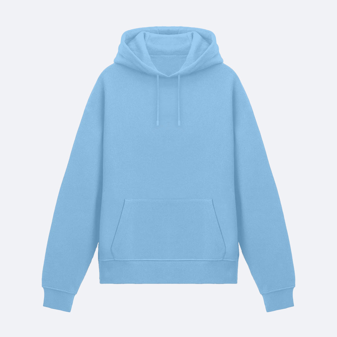 Buz Mavisi Basic Hoodie