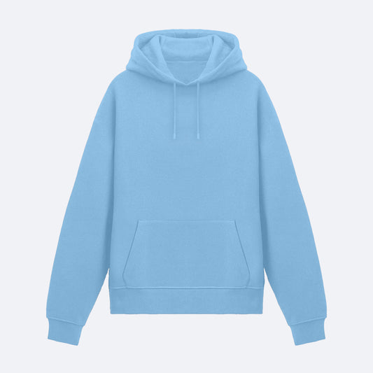 Buz Mavisi Basic Hoodie