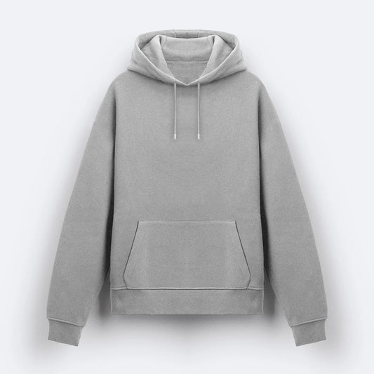 Gri Basic Hoodie