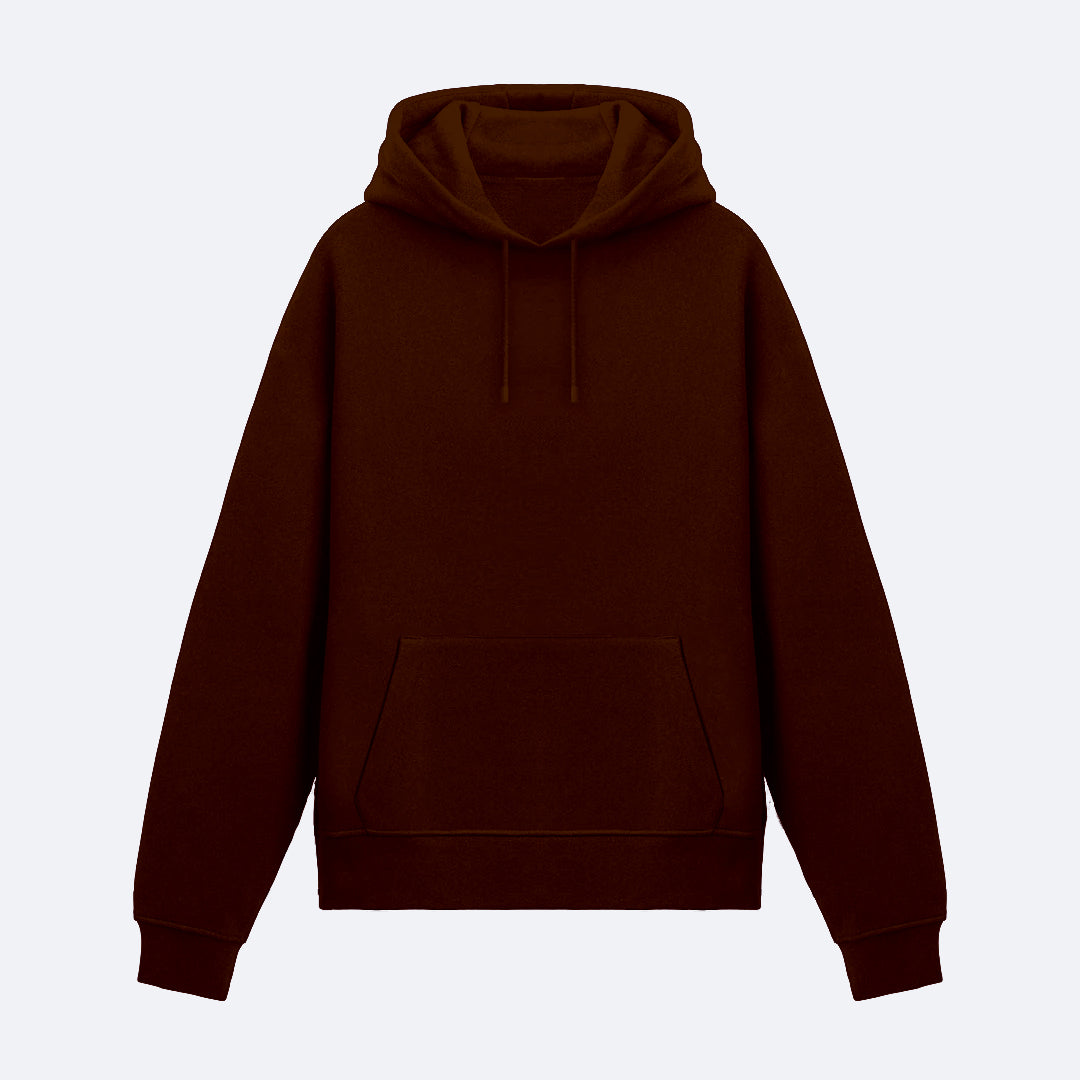 Kahverengi Basic Hoodie