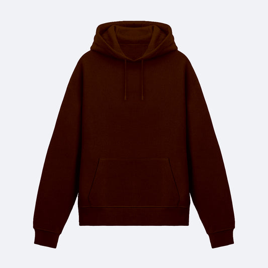 Kahverengi Basic Hoodie