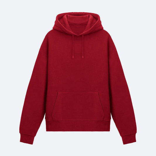 Kırmızı Basic Hoodie